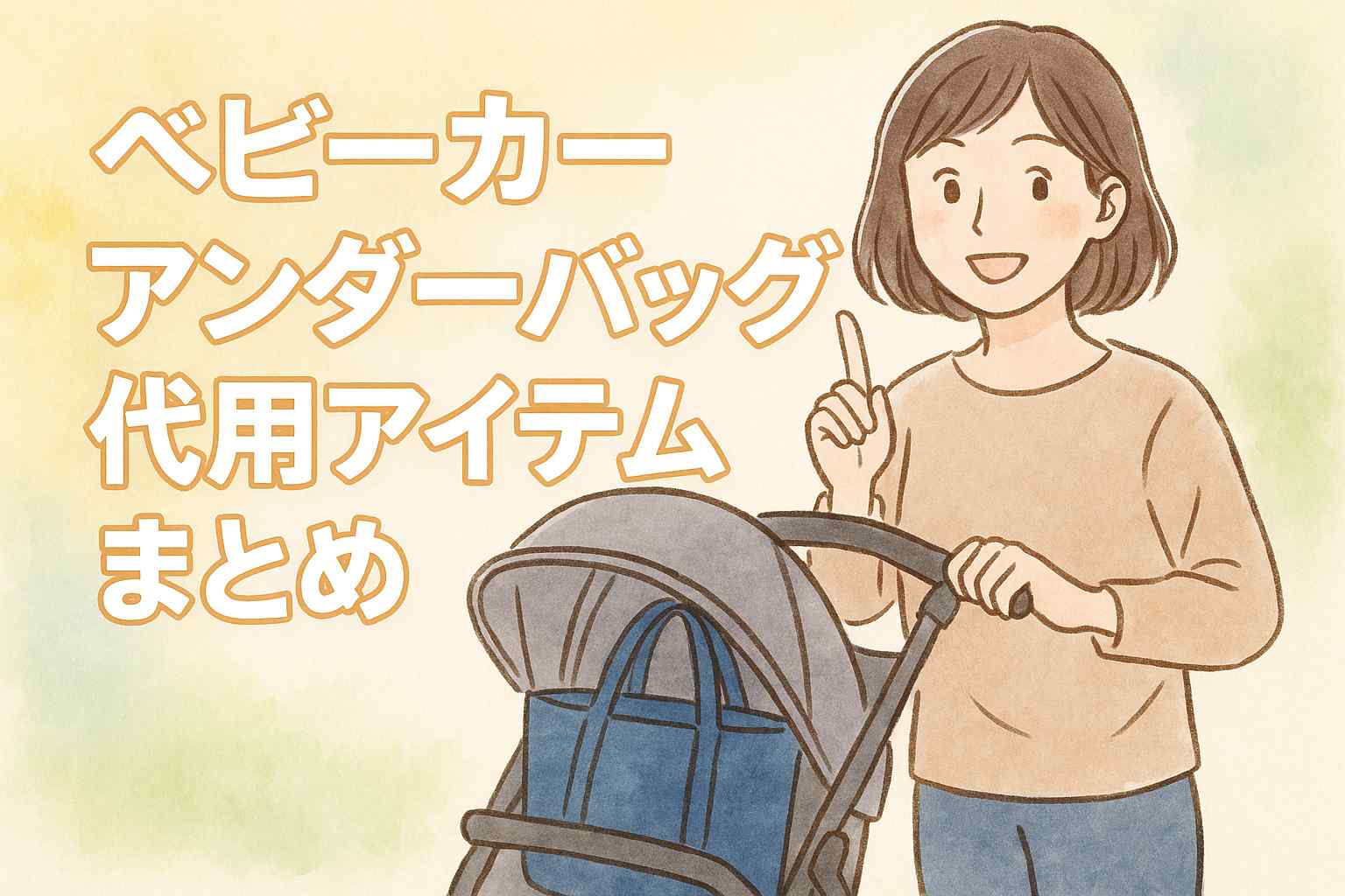 ベビーカーアンダーバッグ代用アイテム！100均や家にあるもので紹介