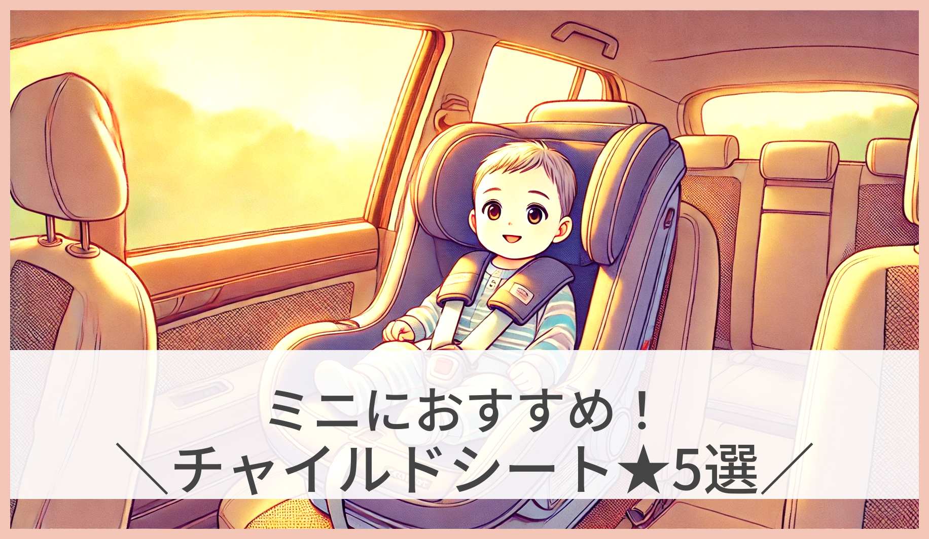 MINIにおすすめなチャイルドシート!ISOFIX対応の人気モデル5選!