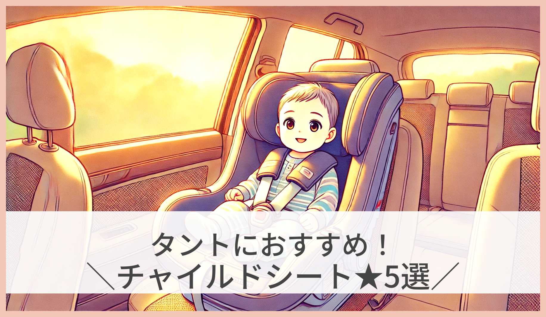 タントにおすすめなチャイルドシート!ISOFIX対応の人気モデル5選!